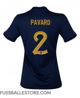 Günstige Frankreich Benjamin Pavard #2 Heimtrikot Damen WM 2022 Kurzarm